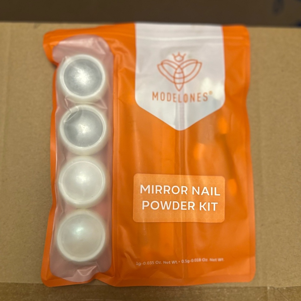 Modelones Mirror Nail Powder Kit - Orange Packaging